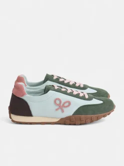 Silbon Calzado-Zapatilla running rosa y verde Rosa y verde