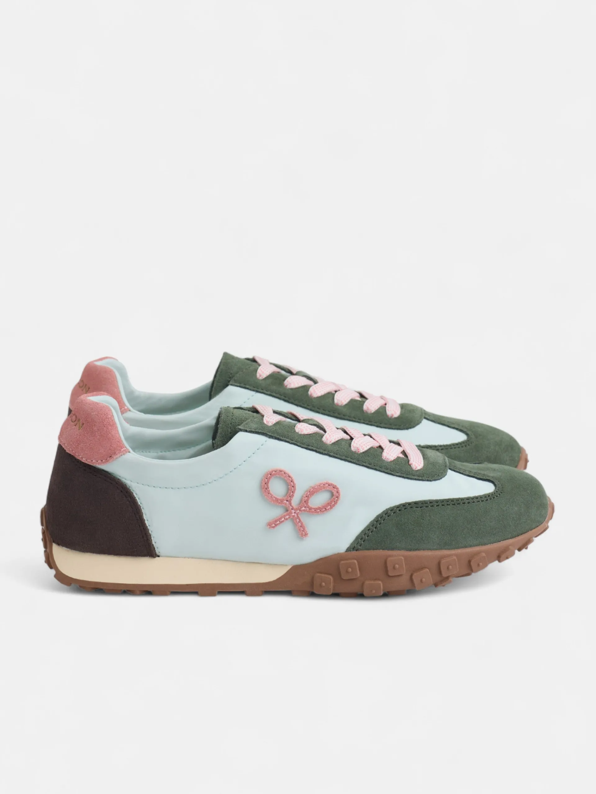 Silbon Calzado-Zapatilla running rosa y verde Rosa y verde