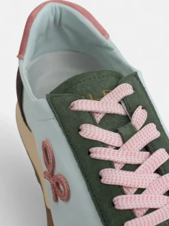 Silbon Calzado-Zapatilla running rosa y verde Rosa y verde