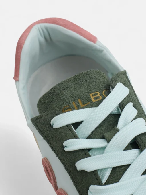 Silbon Calzado-Zapatilla running rosa y verde Rosa y verde