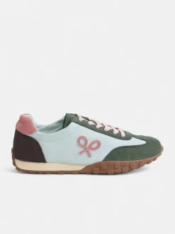 Silbon Calzado-Zapatilla running rosa y verde Rosa y verde
