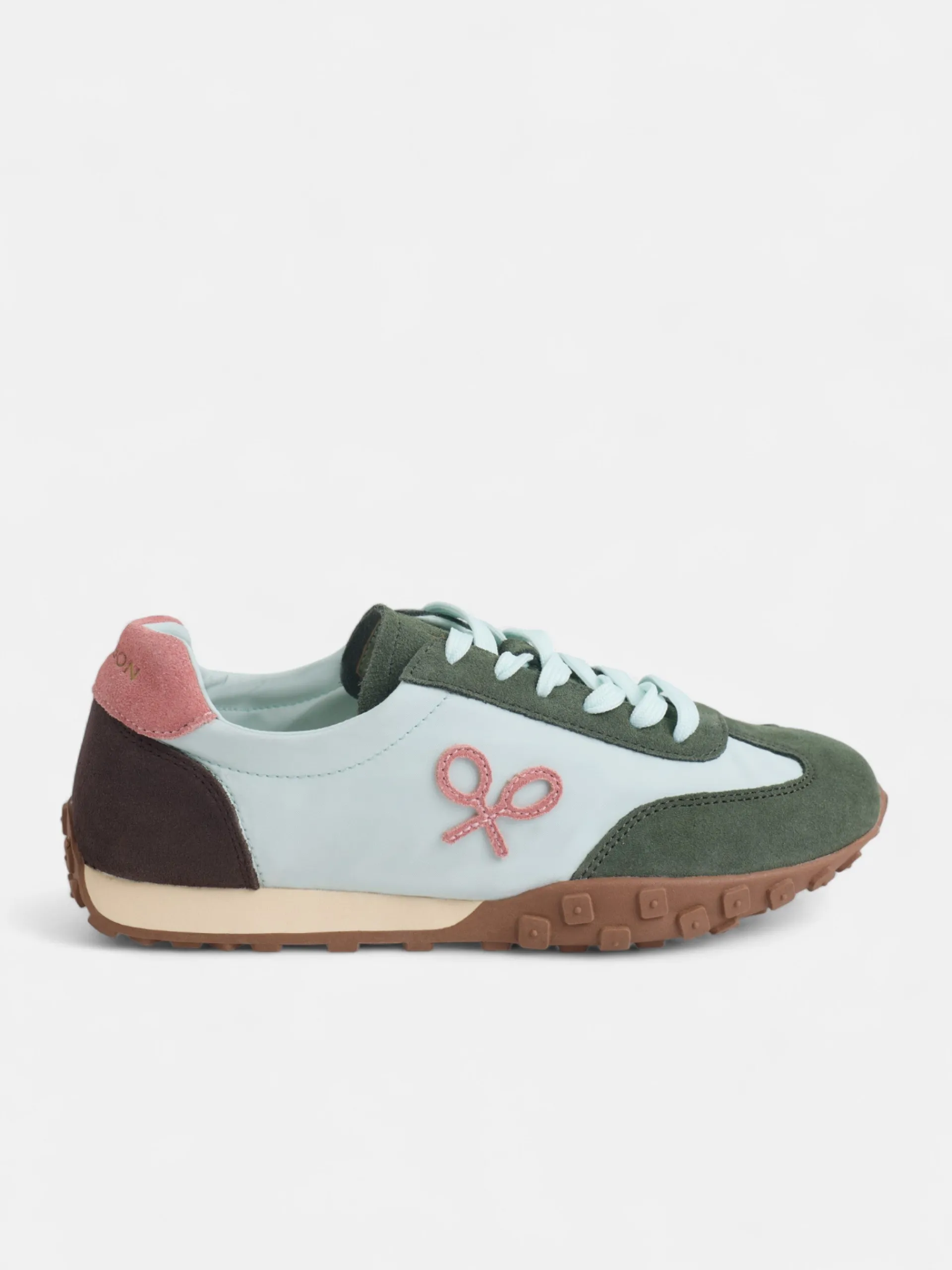 Silbon Calzado-Zapatilla running rosa y verde Rosa y verde
