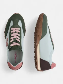 Silbon Calzado-Zapatilla running rosa y verde Rosa y verde