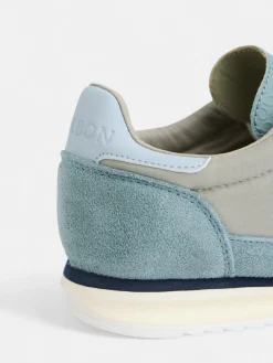 Silbon Zapatillas-Zapatilla vintage gris Azul