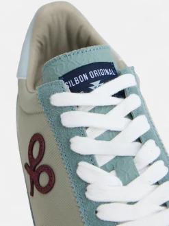 Silbon Zapatillas-Zapatilla vintage gris Azul