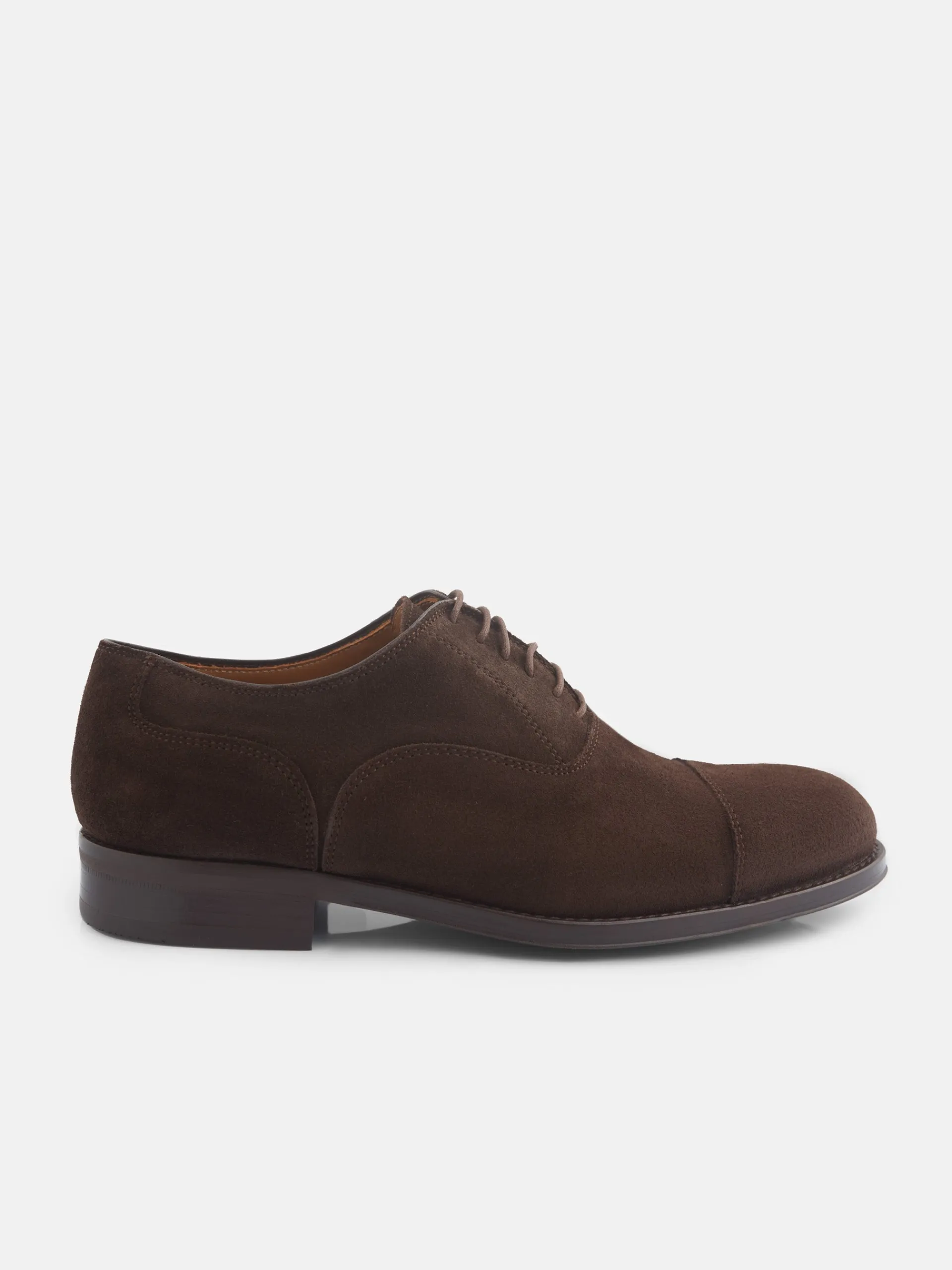 Silbon Zapatos-Zapato clasico ante cordones marron oscuro Marron oscuro