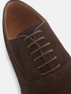 Silbon Zapatos-Zapato clasico ante cordones marron oscuro Marron oscuro