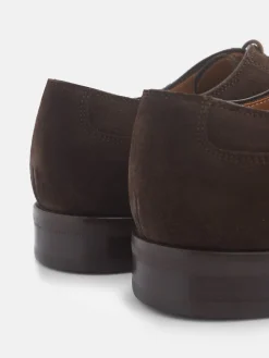 Silbon Zapatos-Zapato clasico ante cordones marron oscuro Marron oscuro