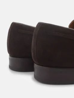 Silbon Zapatos-Zapato clasico borlas ante marron oscuro Marron oscuro