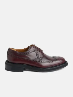 Silbon Zapatos-Zapato clasico piel perforado Burdeos