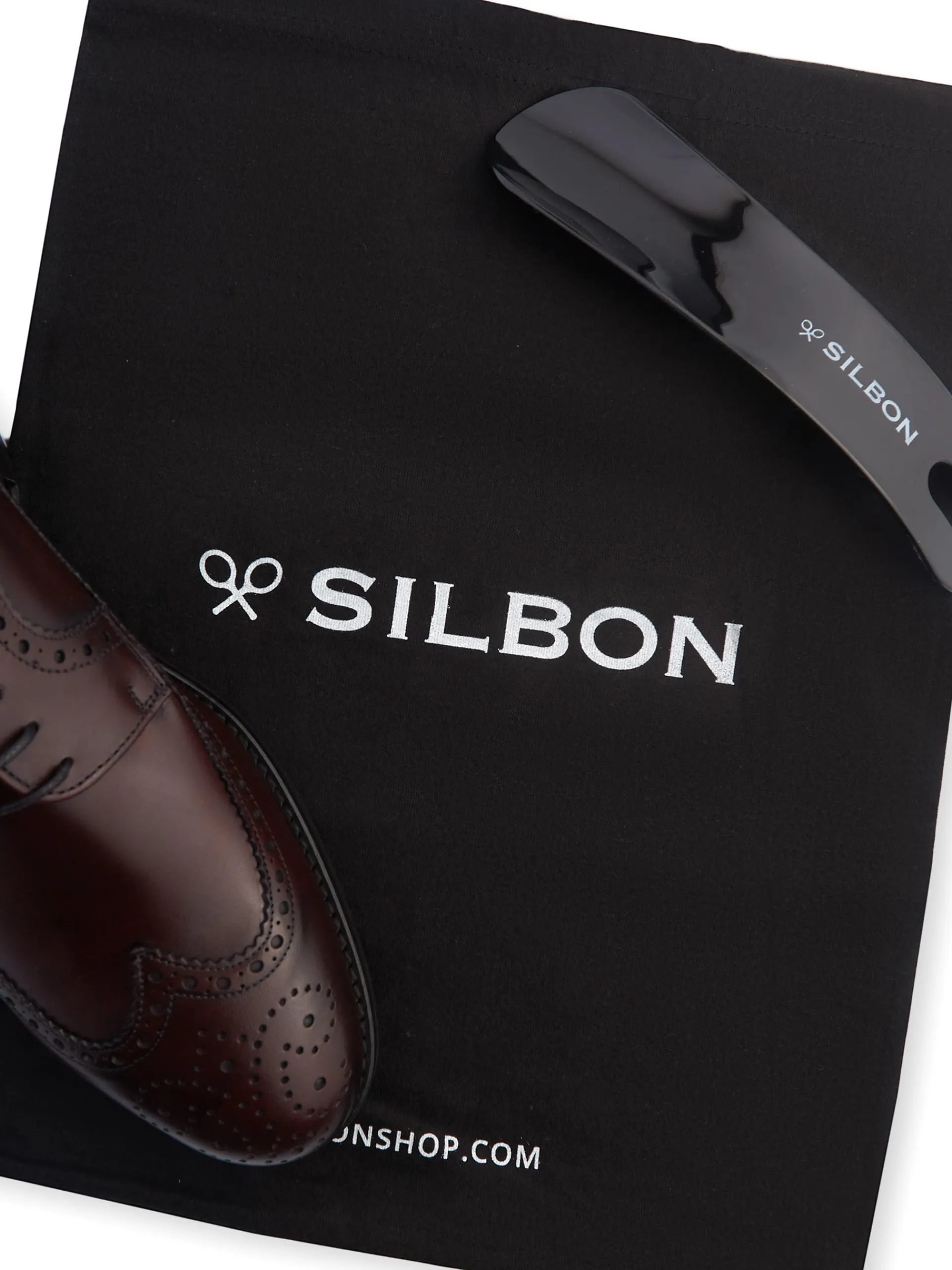 Silbon Zapatos-Zapato clasico piel perforado Burdeos