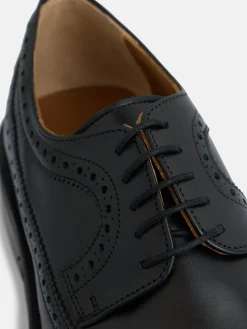 Silbon Zapatos-Zapato clasico piel perforado Negro