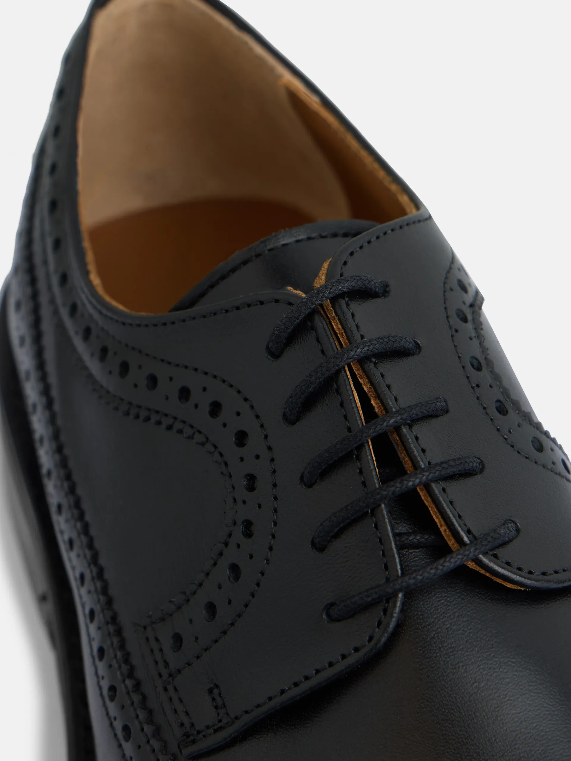 Silbon Zapatos-Zapato clasico piel perforado Negro