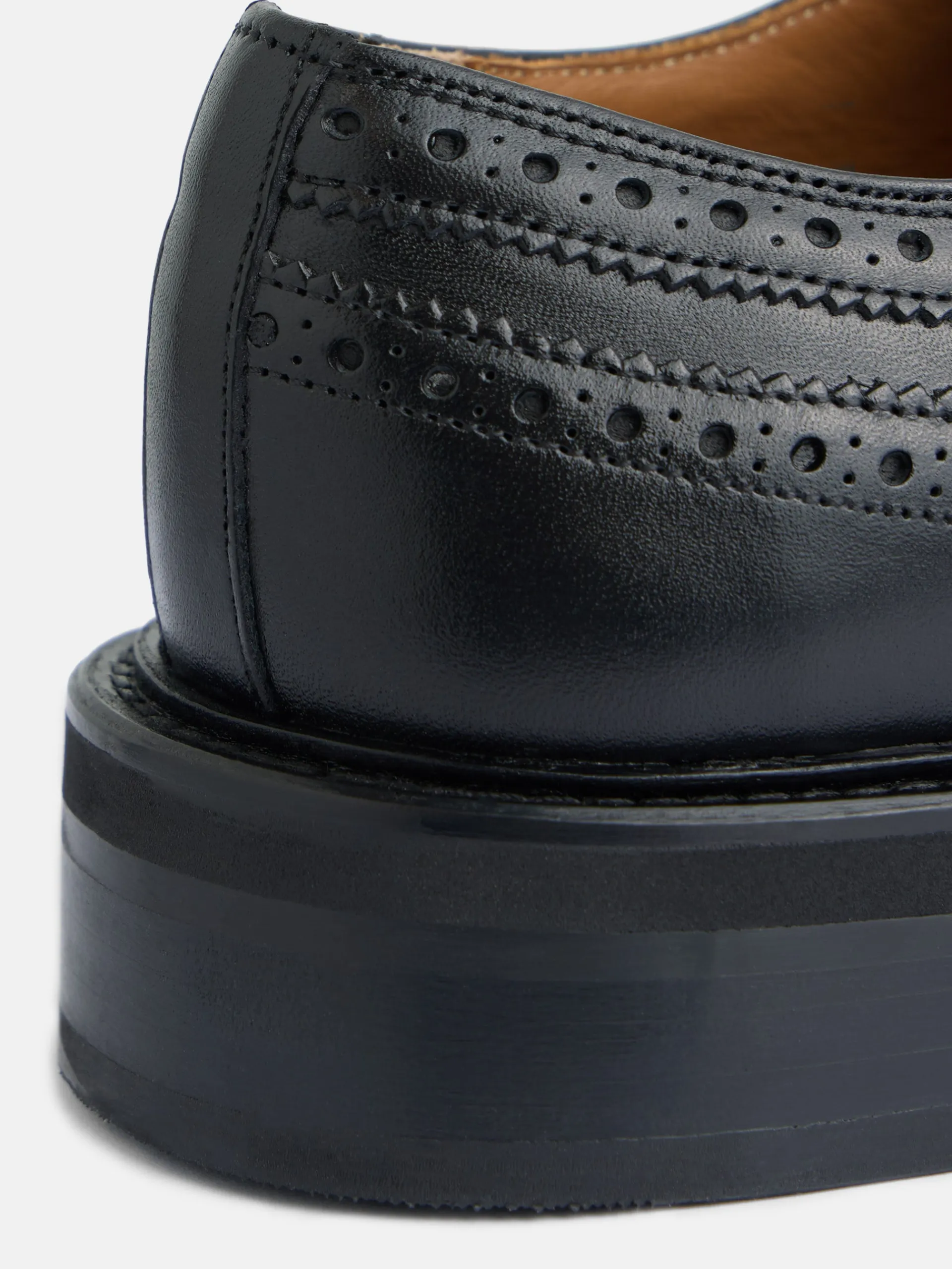Silbon Zapatos-Zapato clasico piel perforado Negro