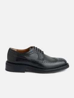 Silbon Zapatos-Zapato clasico piel perforado Negro