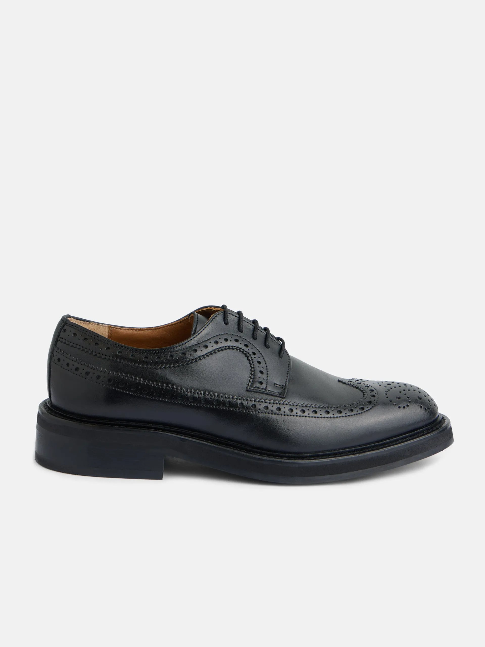 Silbon Zapatos-Zapato clasico piel perforado Negro