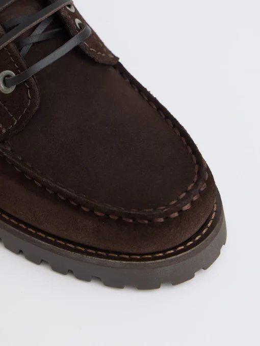 Silbon Zapatos Y Zapatillas-Zapato kids nautico ante oscuro Marron