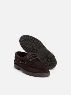 Silbon Zapatos Y Zapatillas-Zapato kids nautico ante oscuro Marron