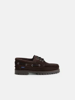 Silbon Zapatos Y Zapatillas-Zapato kids nautico ante oscuro Marron