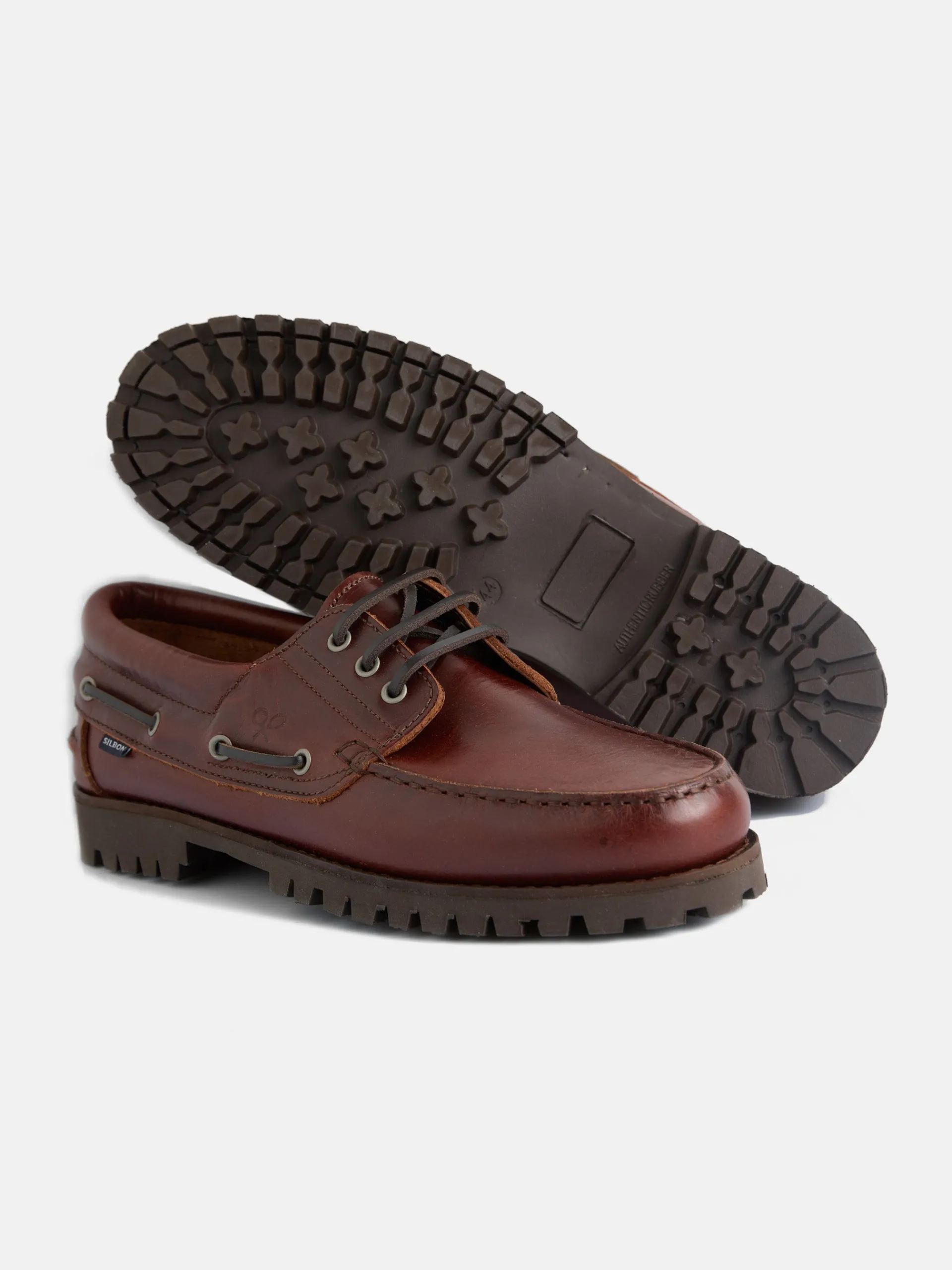 Silbon Zapatos-Zapato náutico clásico marrón Marron