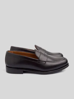 Silbon Zapatos-Zapato penny piel Negro