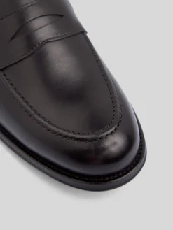 Silbon Zapatos-Zapato penny piel Negro