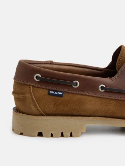 Silbon Zapatos-Zapato sport nautico combinado Marron