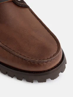 Silbon Zapatos-Zapato sport nautico combinado marron oscuro Marron oscuro