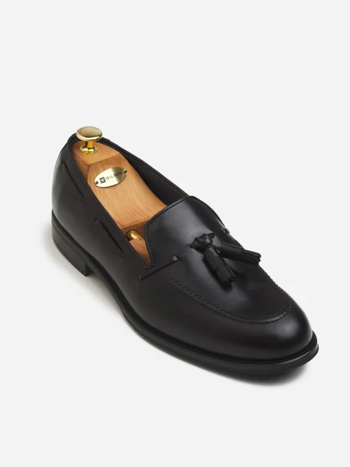 Silbon Zapatos-Zapato vestir borlas mate Negro