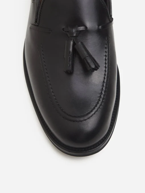 Silbon Zapatos-Zapato vestir borlas mate Negro