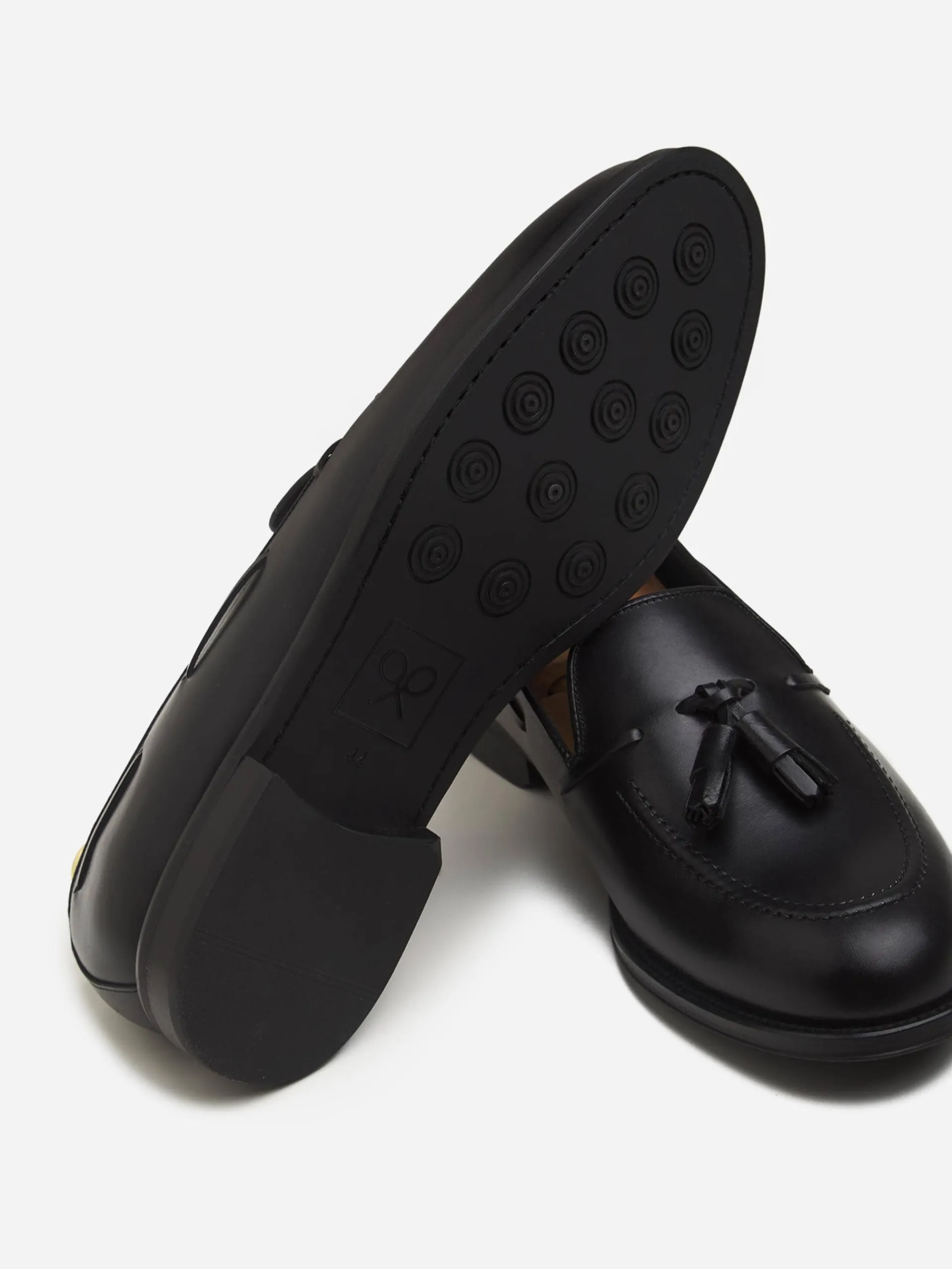 Silbon Zapatos-Zapato vestir borlas mate Negro